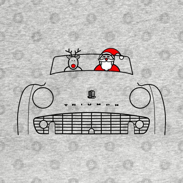 Triumph TR3 classic British sports car Christmas special edition by soitwouldseem